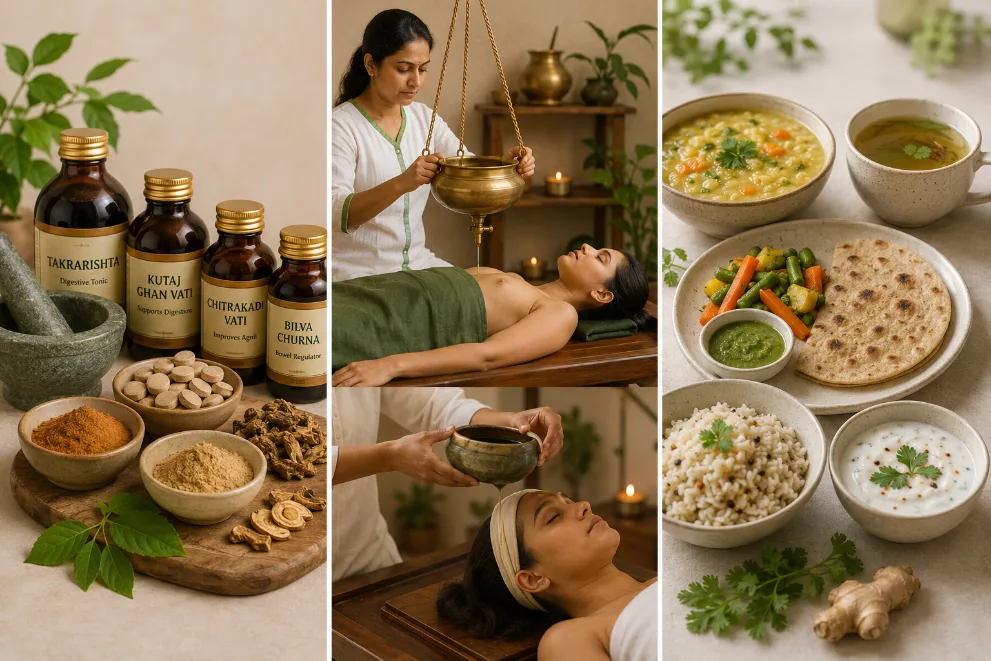 Ayurvedic panchakarma and herbal treatment